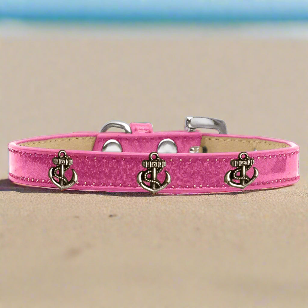 Bronze Anchor Widget Dog Collar Ice Cream - Dog Collars