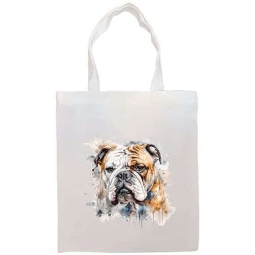 Bulldog Canvas Tote Bag - Tote Bag