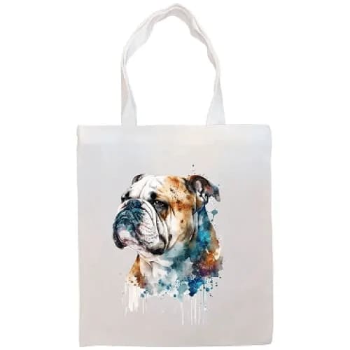Bulldog Canvas Tote Bag - Tote Bag