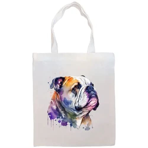 Bulldog Canvas Tote Bag - Tote Bag