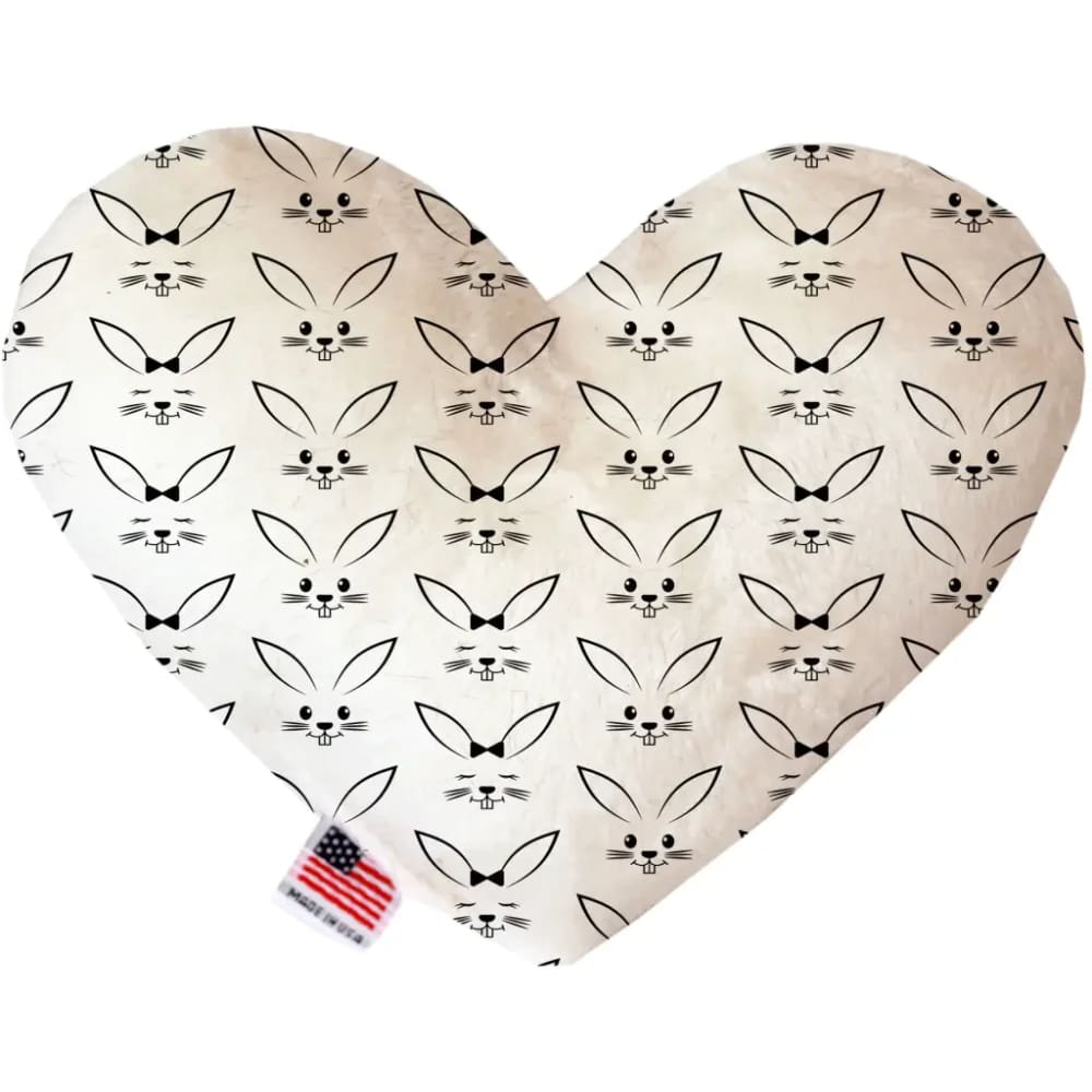 Bunny Face Heart Dog Toy - Heart Dog Toys