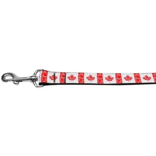 Canadian Flag In Swirls Nylon Dog Collars & Leashes - Dog
