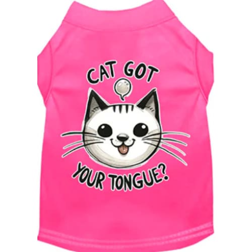 Cat Got Your Tongue? Screen Print Pet Shirt - Screen Print