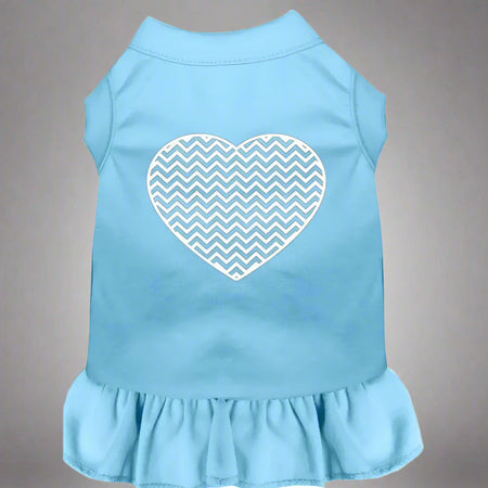 Chevron Heart Dog Dress - Pet Dress