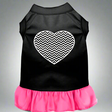 Chevron Heart Dog Dress - Pet Dress