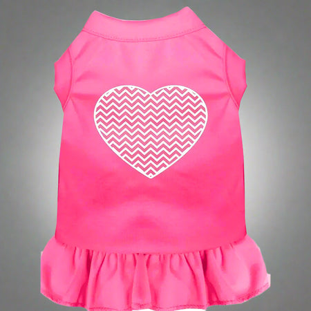 Chevron Heart Dog Dress - Pet Dress