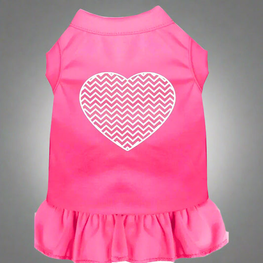 Chevron Heart Dog Dress - Pet Dress