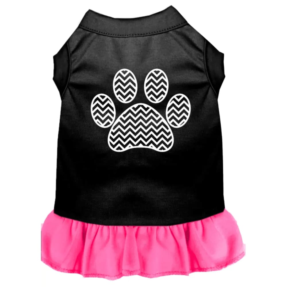 Chevron Paw Dog Dress - Pet Dress