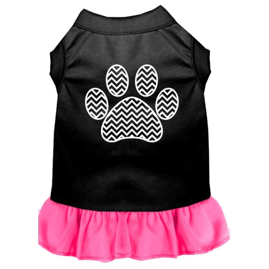 Chevron Paw Dog Dress - Pet Dress