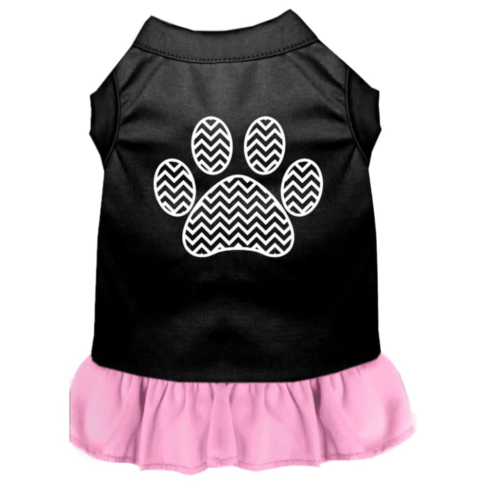 Chevron Paw Dog Dress - Pet Dress