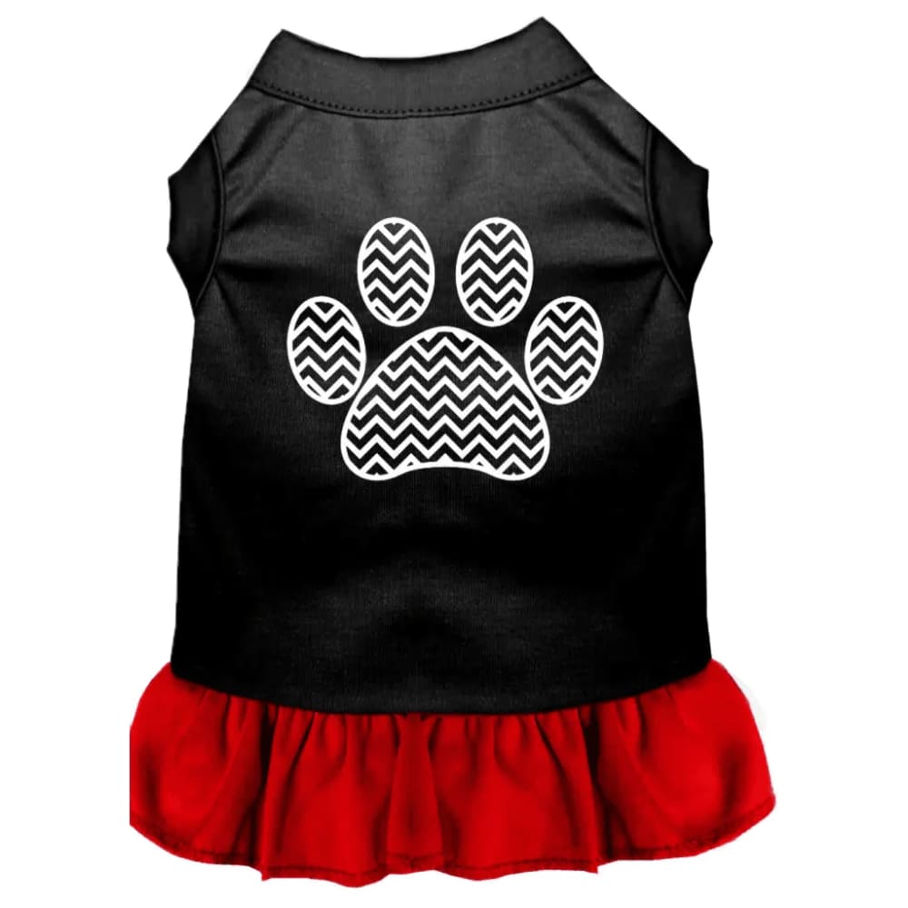Chevron Paw Dog Dress - Pet Dress