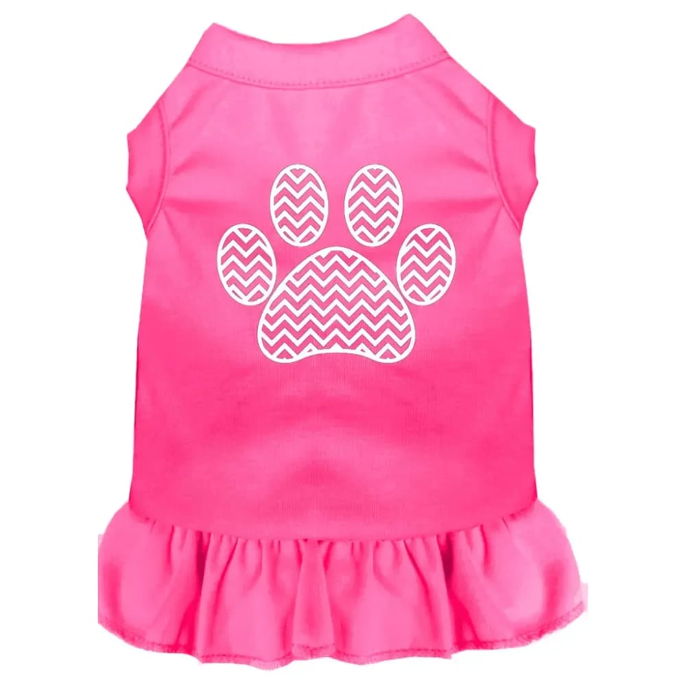 Chevron Paw Dog Dress - Pet Dress