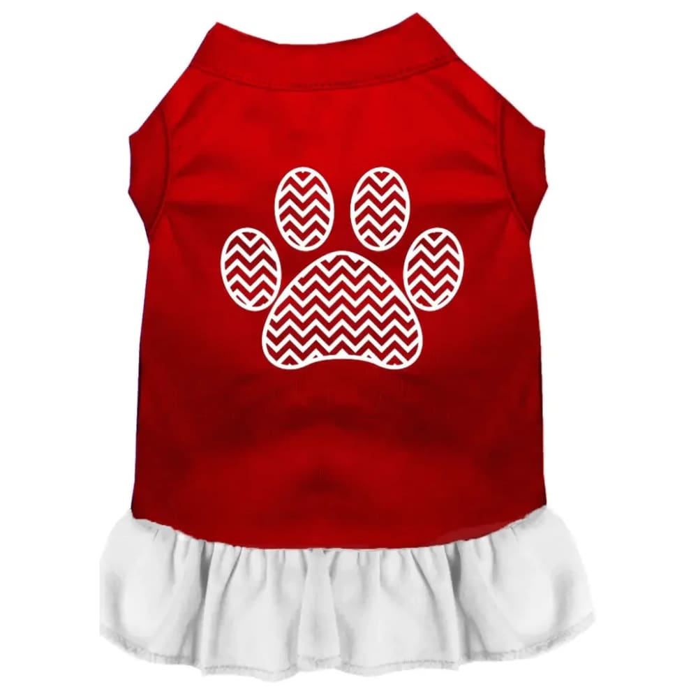 Chevron Paw Dog Dress - Pet Dress
