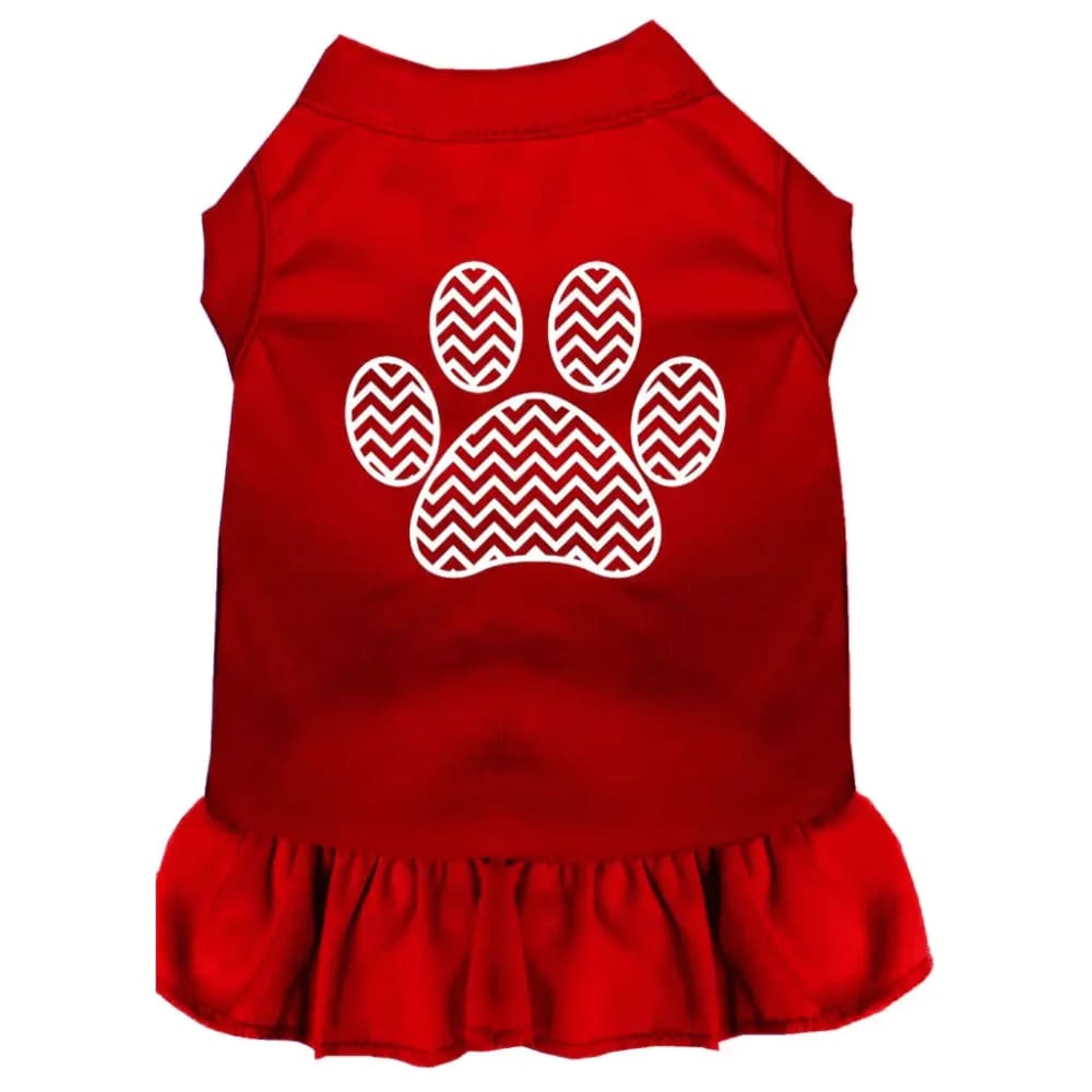 Chevron Paw Dog Dress - Pet Dress
