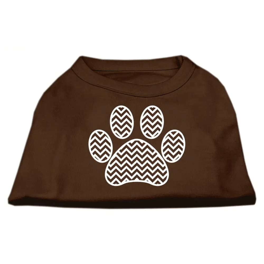 Chevron Paw Dog Shirt - Pet Shirt