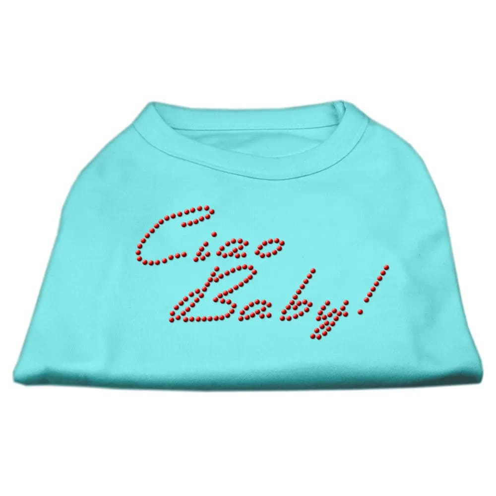 Ciao Baby! Rhinestone Dog Shirt - Pet Shirt