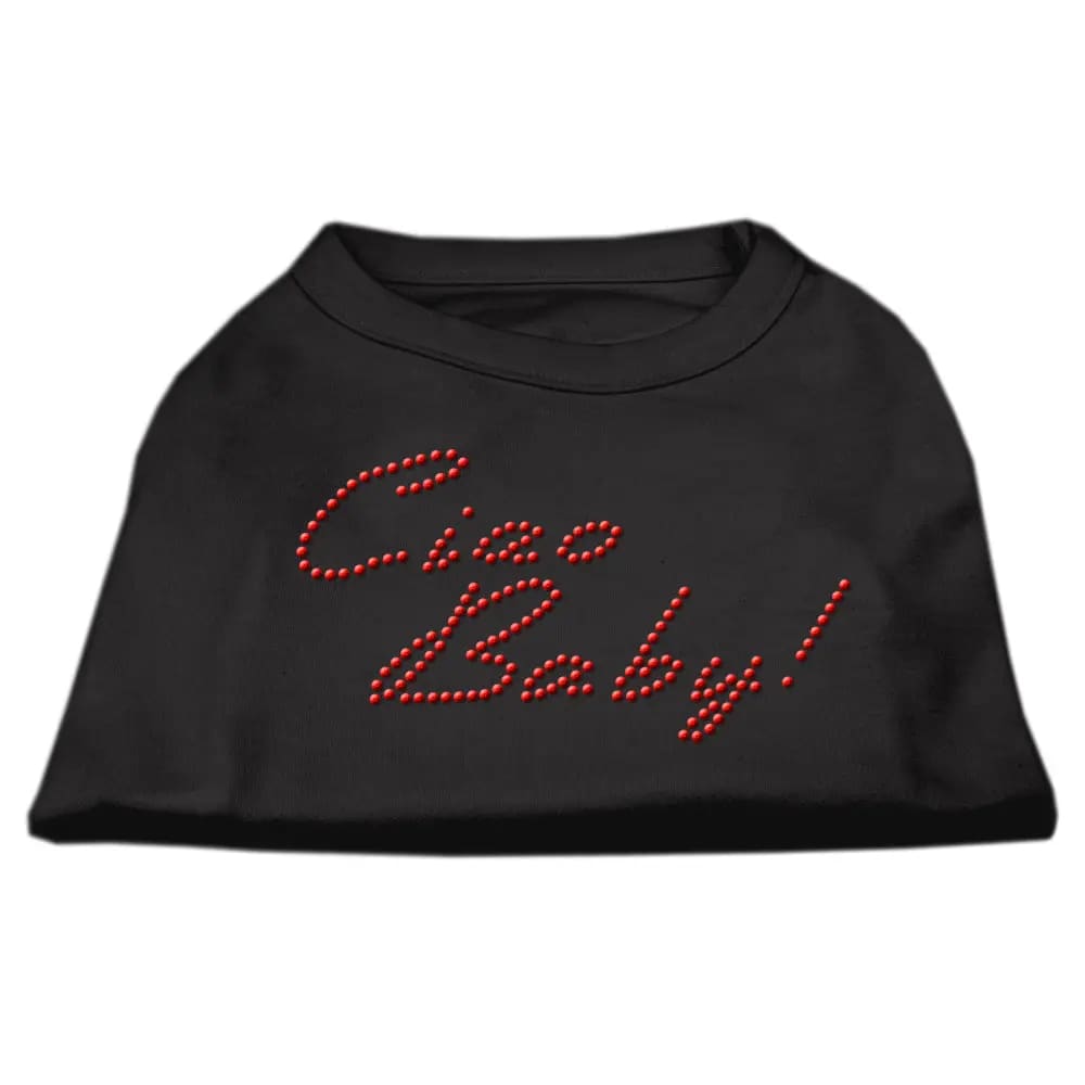 Ciao Baby! Rhinestone Dog Shirt - Pet Shirt