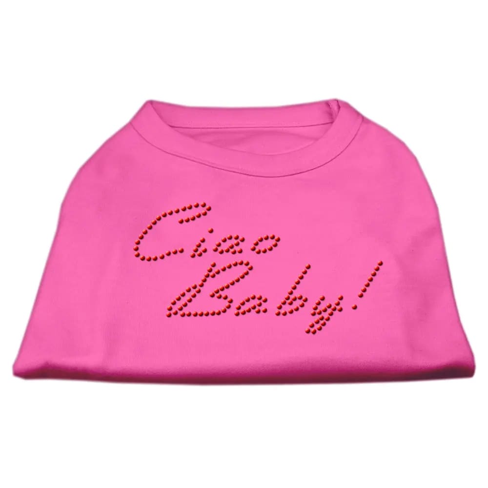 Ciao Baby! Rhinestone Dog Shirt - Pet Shirt