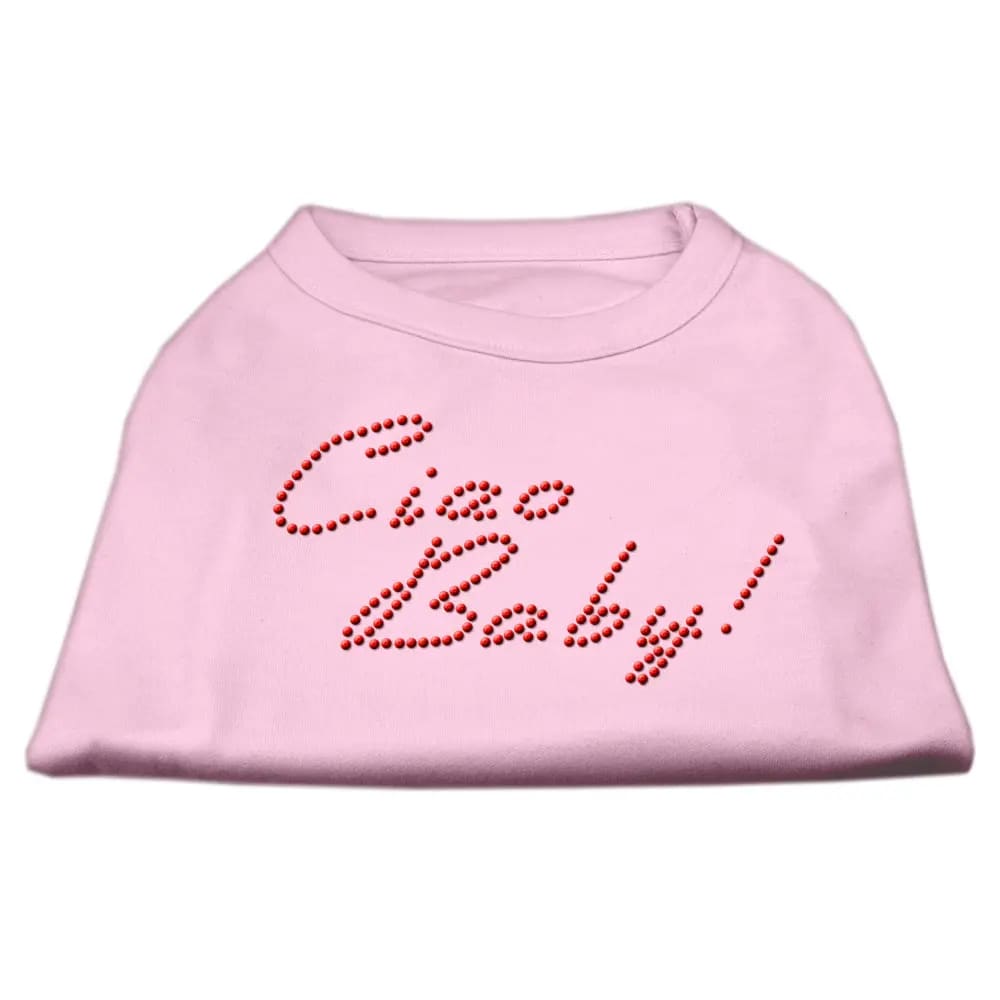 Ciao Baby! Rhinestone Dog Shirt - Pet Shirt