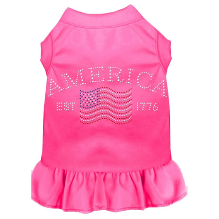 Classic America Rhinestone Dog Dress - Pet Dress