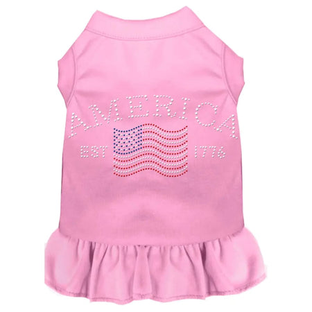 Classic America Rhinestone Dog Dress - Pet Dress
