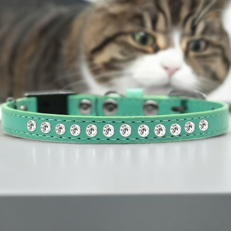 Clear Jewel Breakaway Cat Safety Collar - Cat Collars