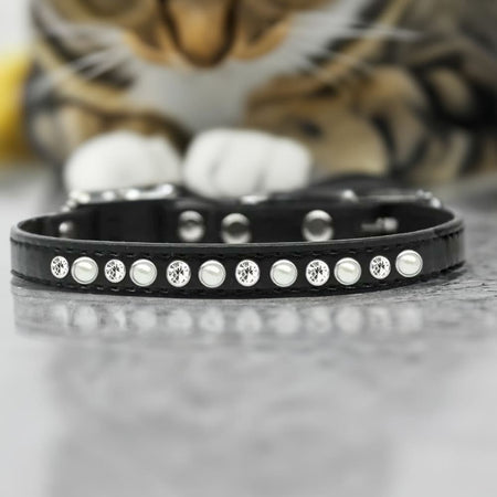 Clear Jewel Breakaway Cat Safety Collar - Cat Collars