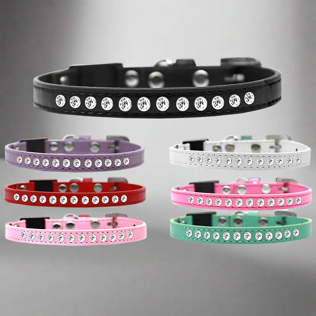 Clear Jewel Breakaway Cat Safety Collar - Cat Collars