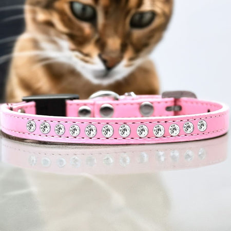 Clear Jewel Breakaway Cat Safety Collar - Cat Collars