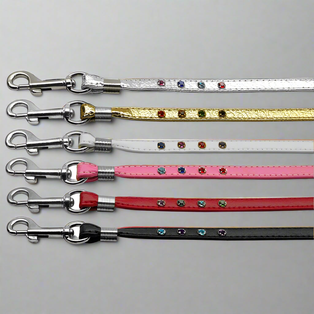 Confetti Crystal Leash with Confetti Stones - Dog Leashes