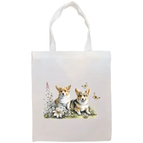 Corgi Canvas Tote Bag - Tote Bag