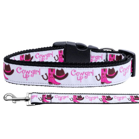 Cowgirl Up Nylon Dog Collars & Leashes - Dog Collars - Nylon