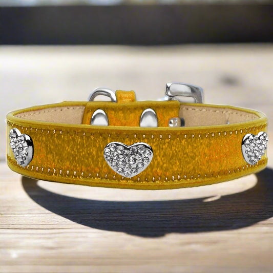 Crystal Heart Dog Collar Ice Cream - Dog Collars - Ice Cream