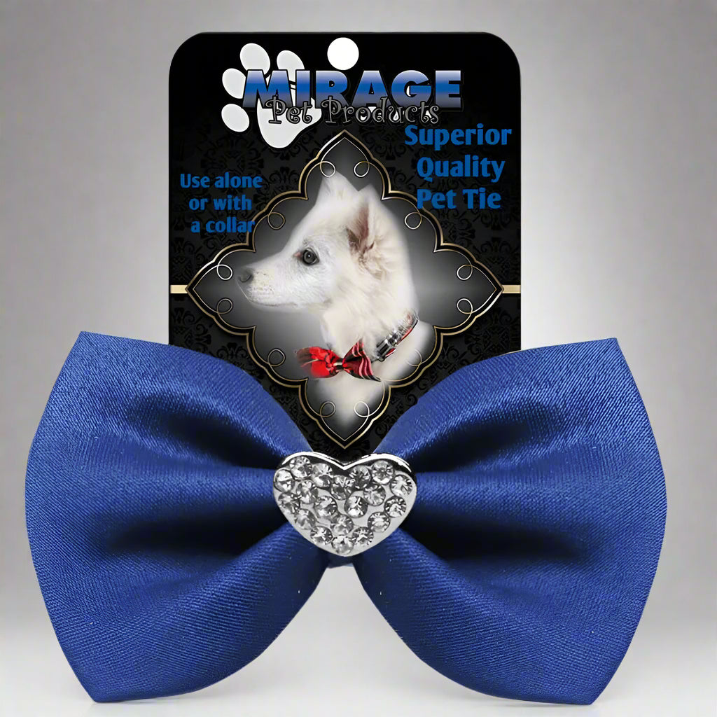 Crystal Heart Widget Pet Bowties - Pet Bow Tie