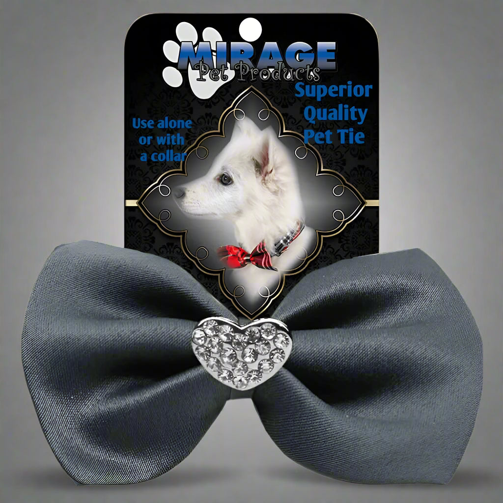 Crystal Heart Widget Pet Bowties - Pet Bow Tie