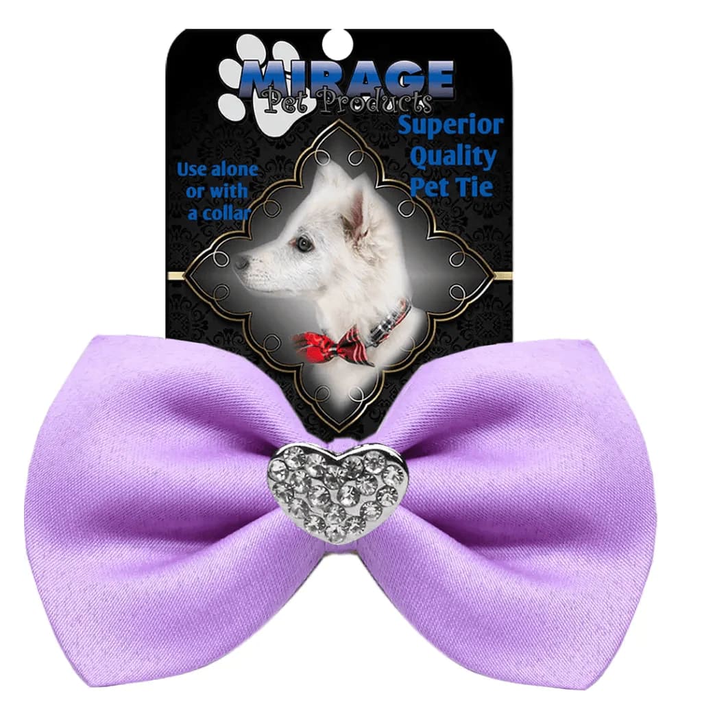 Crystal Heart Widget Pet Bowties - Bow Tie