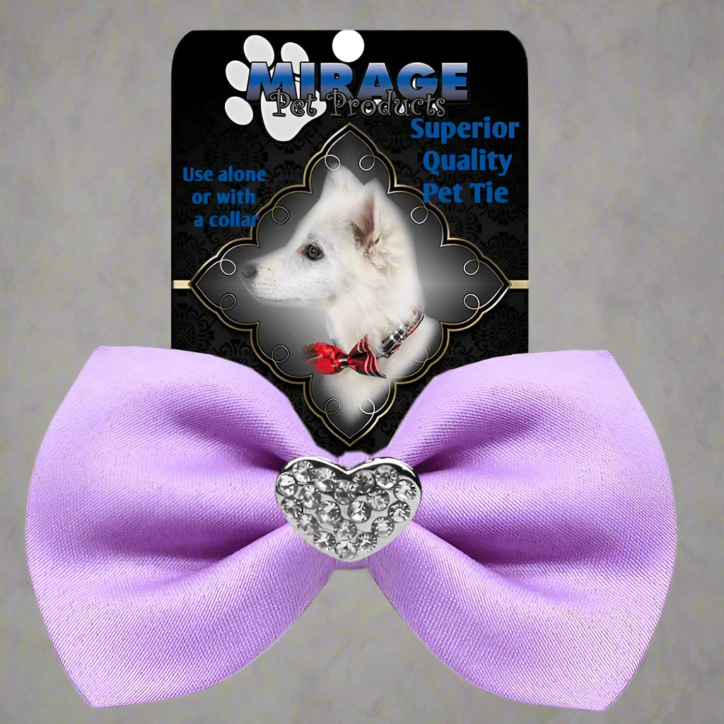 Crystal Heart Widget Pet Bowties - Pet Bow Tie