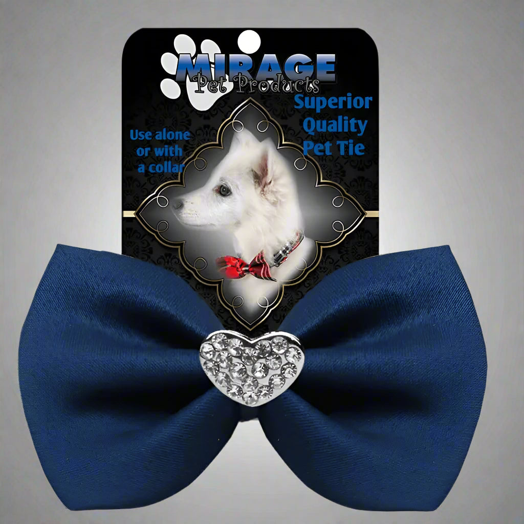 Crystal Heart Widget Pet Bowties - Pet Bow Tie
