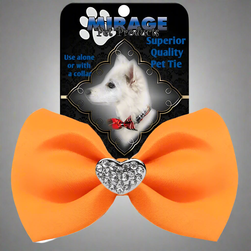 Crystal Heart Widget Pet Bowties - Pet Bow Tie