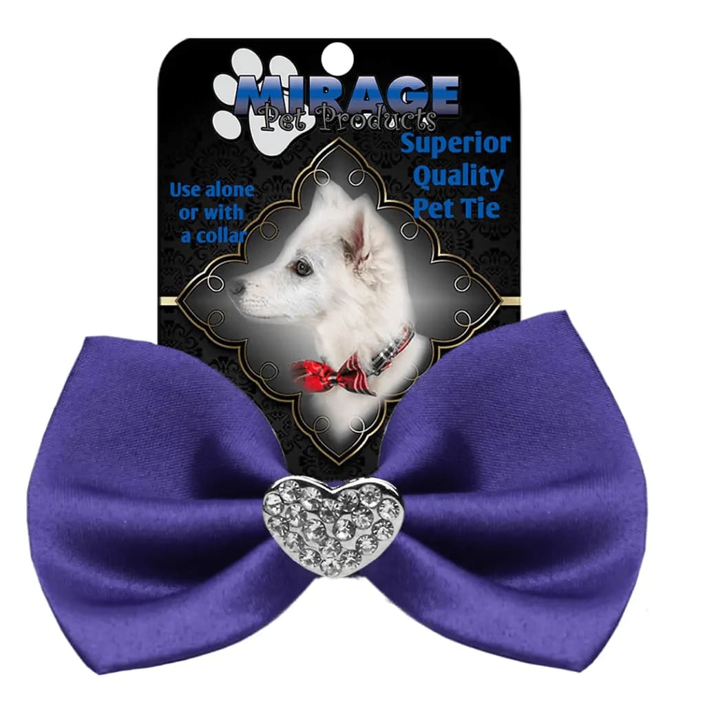 Crystal Heart Widget Pet Bowties - Bow Tie