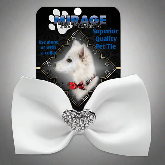 Crystal Heart Widget Pet Bowties - Pet Bow Tie