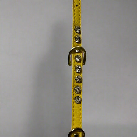 Crystal One Row Dog (Puppy) Collar - Fits 5-7” Neck - Dog