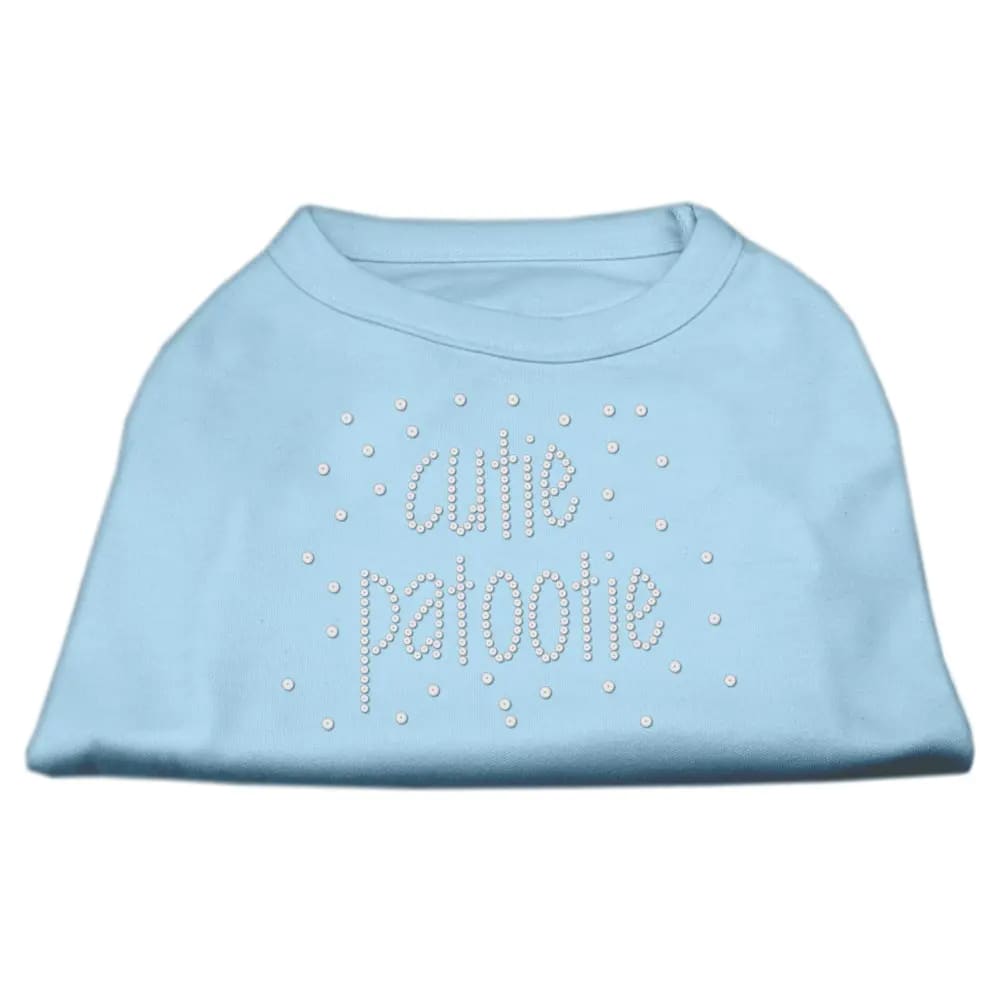 Cutie Patootie Rhinestone Dog Shirt - Pet Shirt