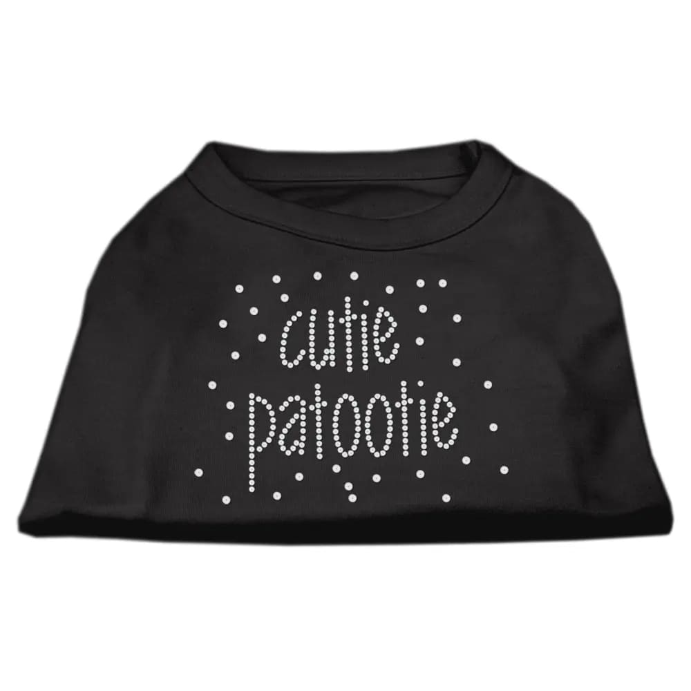 Cutie Patootie Rhinestone Dog Shirt - Pet Shirt