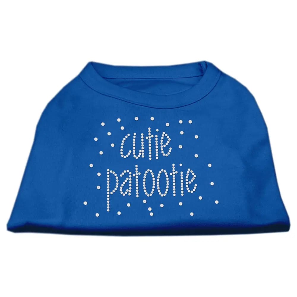 Cutie Patootie Rhinestone Dog Shirt - Pet Shirt