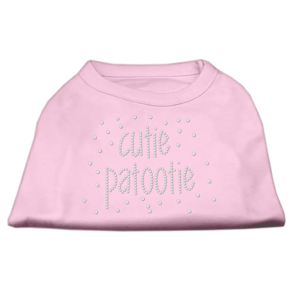Cutie Patootie Rhinestone Dog Shirt - Pet Shirt
