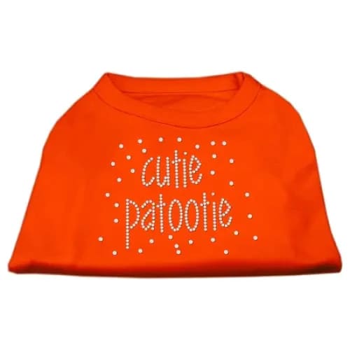 Cutie Patootie Rhinestone Dog Shirt - Pet Shirt