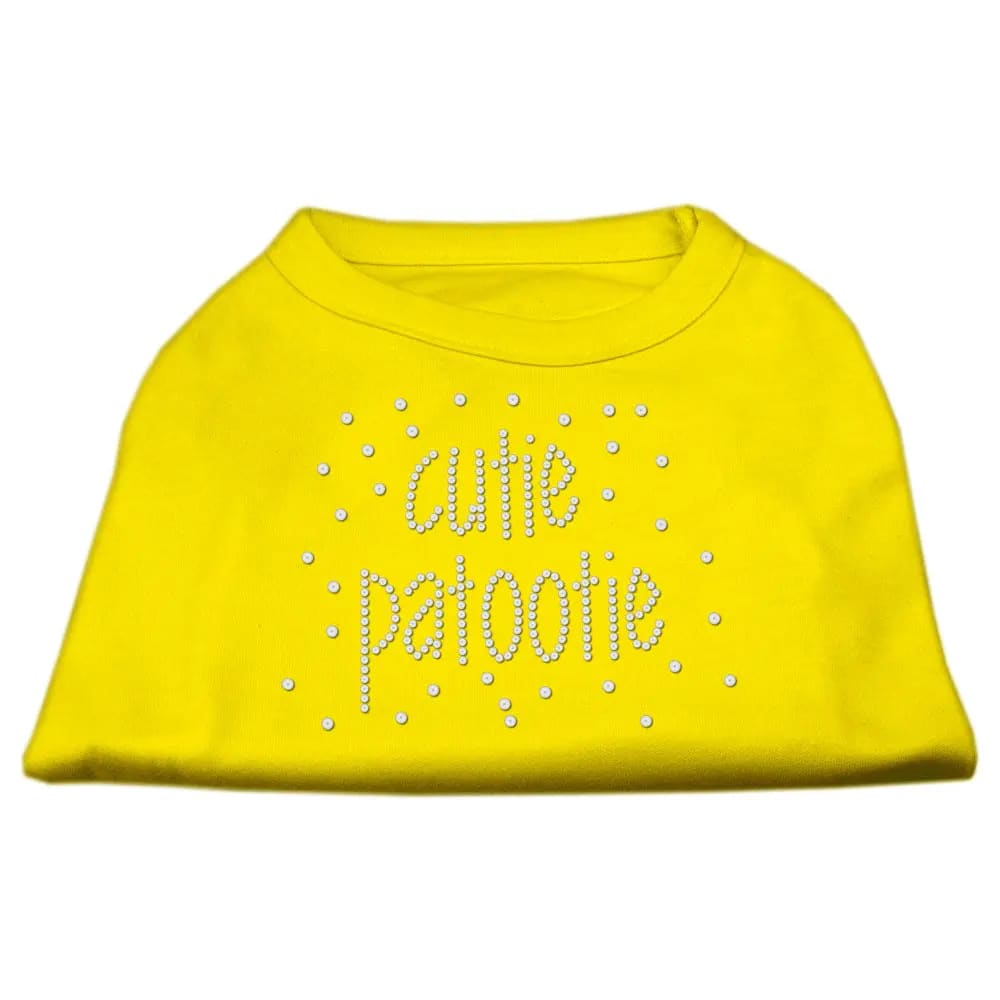 Cutie Patootie Rhinestone Dog Shirt - Pet Shirt