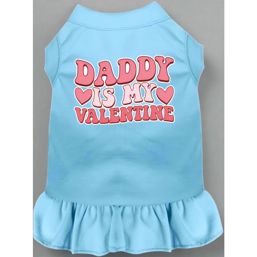 Daddy is My Valentine Screen Print Pet Dress - Valentine’s