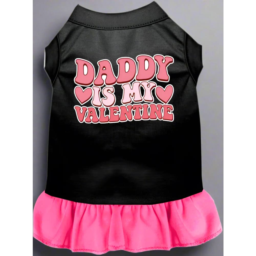 Daddy is My Valentine Screen Print Pet Dress - Valentine’s